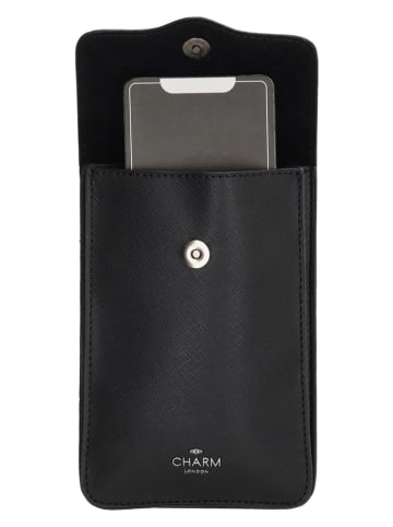 Charm Smartphonetas "Piccadilly" zwart - (B)12 x (H)18 x (D)1 cm