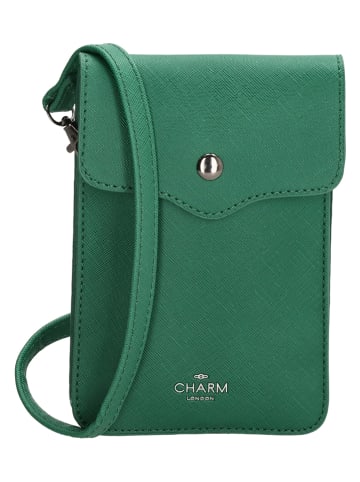 Charm Handytasche "Piccadilly" in Grün - (B)12 x (H)18 x (T)1 cm