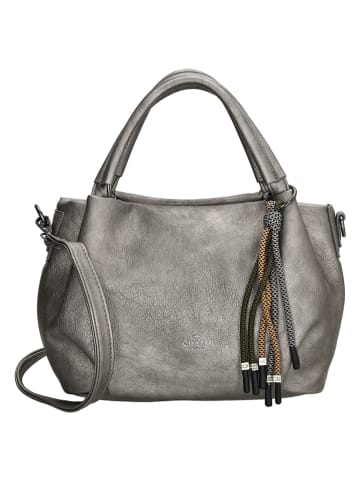 Charm Schultertasche "Tottenham" in Grau - (B)28 x (H)21 x (T)14 cm