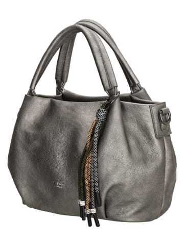 Charm Schultertasche "Tottenham" in Grau - (B)28 x (H)21 x (T)14 cm