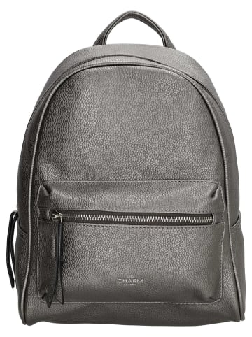 Charm Rugzak "Stratford" antraciet - (B)23,5 x (H)31 x (D)10 cm