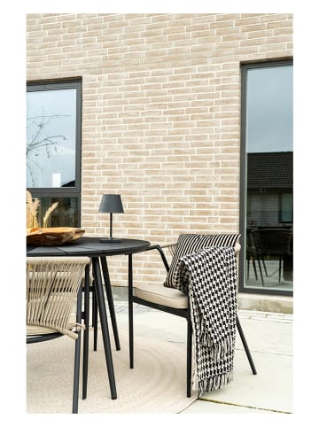 House Nordic Plaid zwart/beige - (L)180 x (B)130 cm