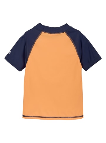 Color Kids Koszulka kąpielowa w kolorze granatowo-pomarańczowym
