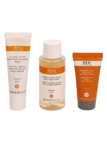 REN 3-delige set "Glow One Step Further"