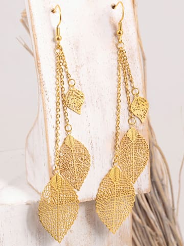 LA CHIQUITA Vergulde oorhangers