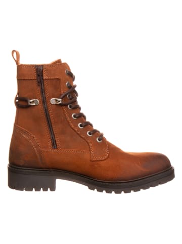 TRAVELIN' Leder-Boots in Hellbraun