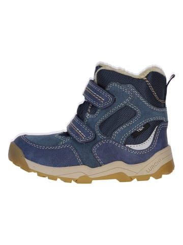 Lurchi Leder-Winterboots in Blau