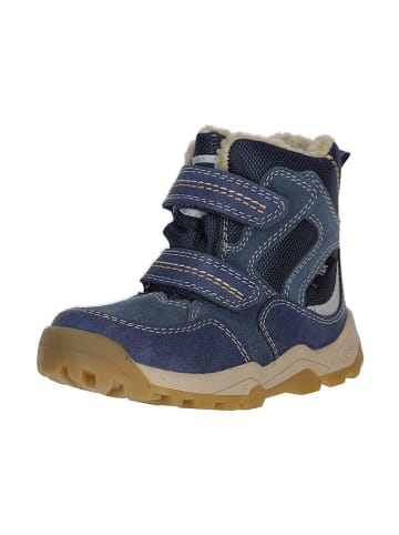 Lurchi Leder-Winterboots in Blau