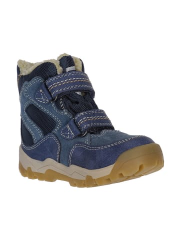 Lurchi Leder-Winterboots in Blau