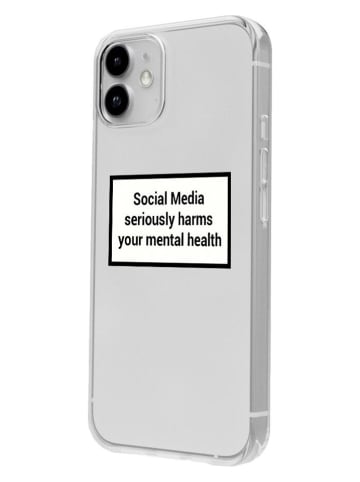 BERRIEPIE Case für iPhone 12 Mini in Transparent/ Schwarz/ Weiß