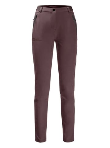 Jack Wolfskin Spodnie funkcyjne - Slim fit - w kolorze bordowym