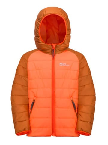 Jack Wolfskin Doorgestikte jas "Zenon" oranje