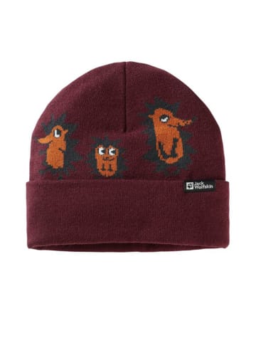 Jack Wolfskin Beanie "Gleely" in Bordeaux