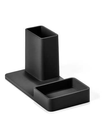 Zone Denmark Stiftehalter "Zement" in Schwarz - (B)20 x (H)10 x (T)10 cm
