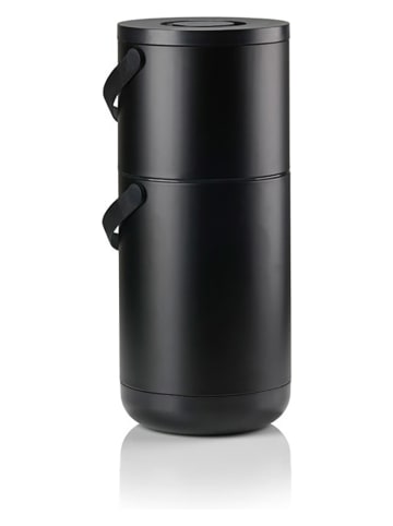 Zone Denmark Mülleimer "Circular" in Schwarz - 22+12 l
