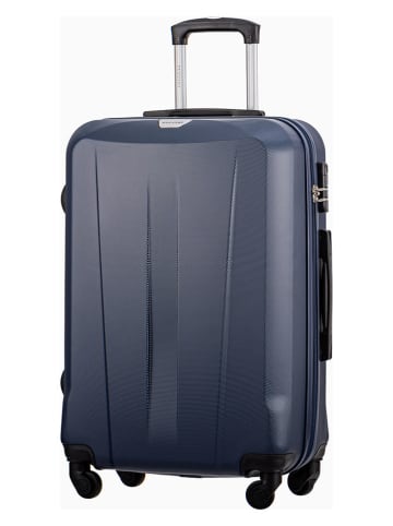 Puccini Hardcase-Trolley "Paris" in Dunkelblau - (B)45 x (H)67 x (T)25 cm