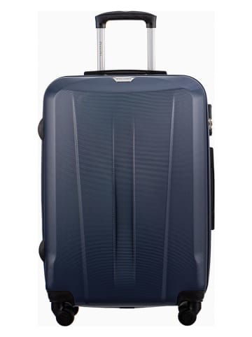 Puccini Hardcase-Trolley "Paris" in Dunkelblau - (B)45 x (H)67 x (T)25 cm