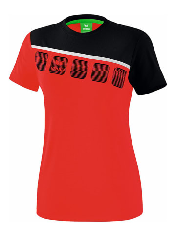erima Koszulka sportowa "5-C" w kolorze czerwono-czarnym