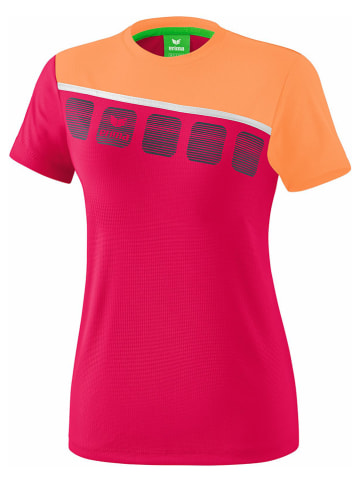 erima Trainingsshirt "5-C" in Pink/ Orange