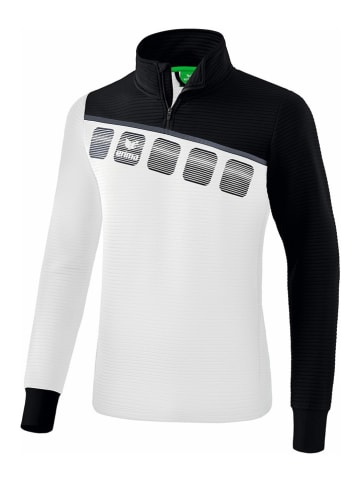 erima Trainingsshirt "5-C" in WeiÃŸ/ Schwarz