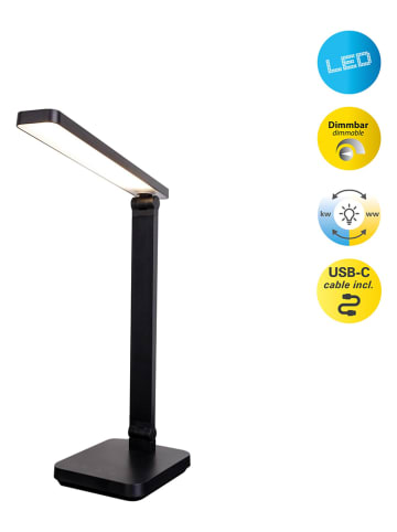 näve LED-Tischleuchte "Mover" in Schwarz - (H)38 cm