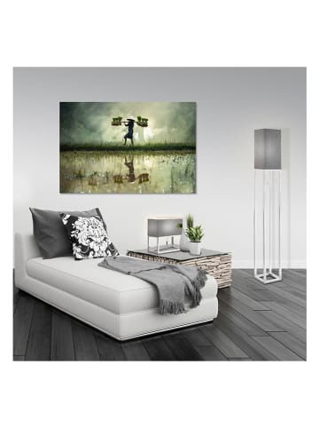 näve Tischleuchte "Alfa" in Grau - (H)34 cm