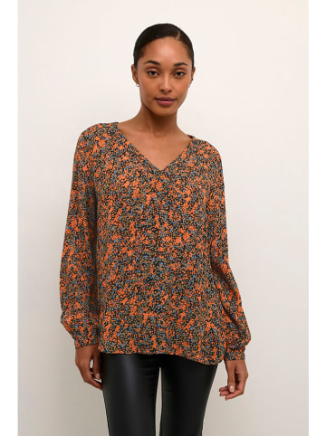 Kaffe Bluse in Orange/ Bunt