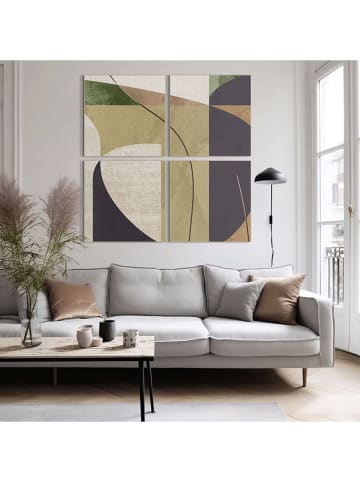Orangewallz 4-delige set: ingelijste kunstdrukken