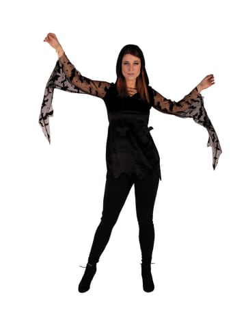 Carnival Party Kostümtunika "Fledermaus" in Schwarz