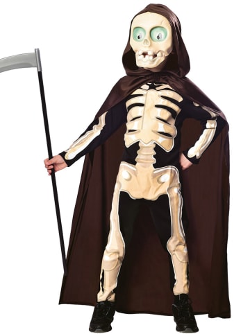 amscan 3-częściowy kostium "Grim Reaper" w kolorze beżowo-brązowo-szarym
