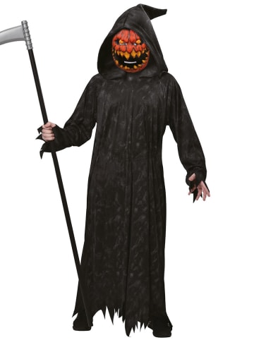 amscan 2-delig kostuum "Pumpkin Reaper" zwart/oranje