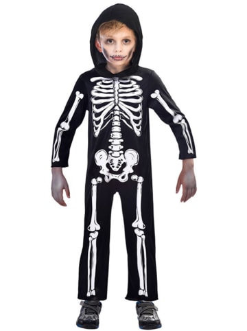 amscan Kombinezon kostiumowy "Skelett" w kolorze czarnym