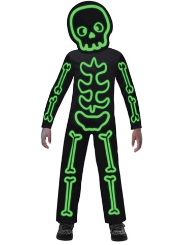 amscan 2-częściowy kostium "GID Stick Skeleton" w kolorze czarno-zielonym