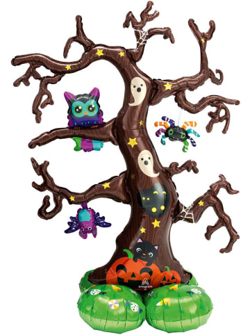 amscan Folienballon "Creepy Tree" in Braun/ Grün - (B)111 x (H)157 cm