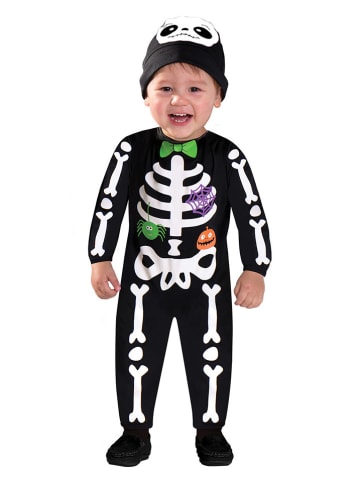 amscan 2tlg. Kostüm "Mini Bones" in Schwarz/ Weiß