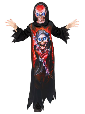 amscan 2-delig kostuum "Gaming Reaper" zwart/rood
