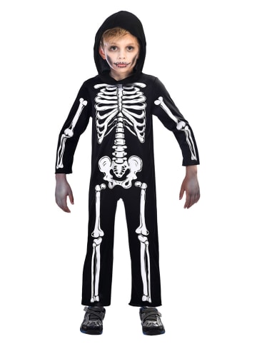 amscan Kostüm "Skeleton" in Schwarz/ Weiß