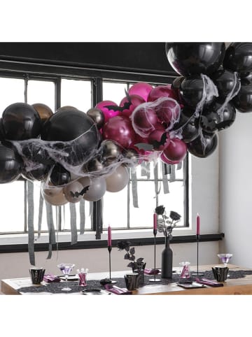 amscan Ballon-guirlande "Bats and Streamers" zwart/roze/grijs