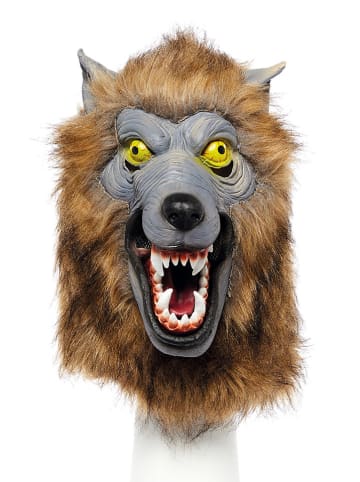 amscan Masker "Werewolf" lichtbruin/grijs