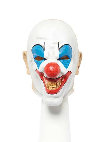 amscan Masker "Bald Clown" wit/rood/lichtblauw