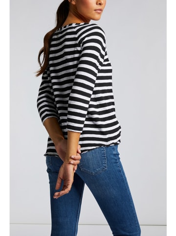 Rich & Royal Longsleeve in Schwarz/ Weiß