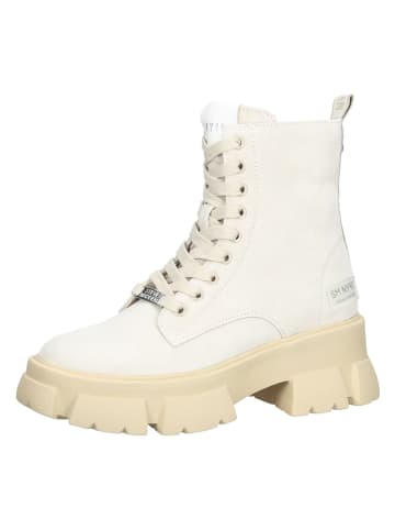 Steve Madden Leder-Boots in Creme