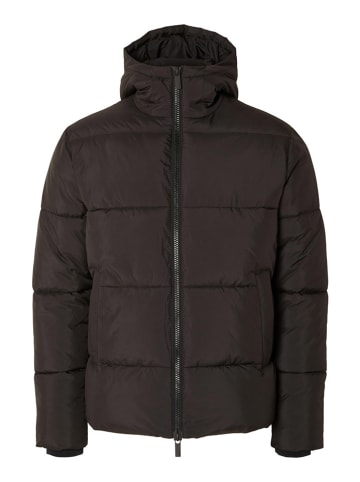 SELECTED HOMME Steppjacke "Dan" in Dunkelbraun