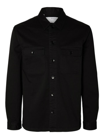 SELECTED HOMME Cordhemd "Dan" - Loose fit - in Schwarz