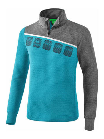 erima Trainingsshirt "5-C" turquoise/grijs