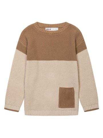 Minoti Sweter w kolorze beżowo-jasnobrązowym