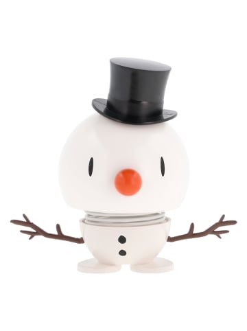 Hoptimist Decofiguur "Snowman M" wit - (H)10,8 cm