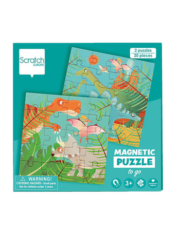 Scratch 20tlg. Magnetpuzzle "Dinosaurier" - ab 3 Jahren