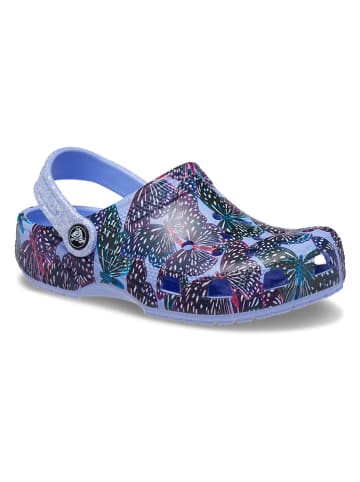 Crocs Chodaki "Butterfly" w kolorze niebieskim