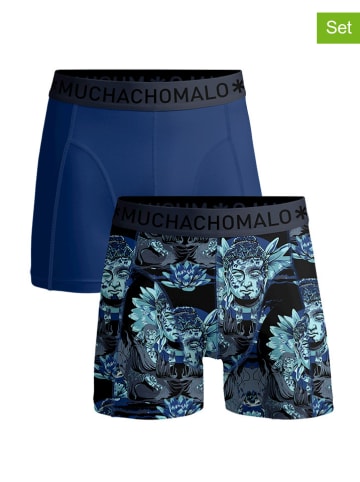 Muchachomalo 2-delige set: boxershorts blauw/zwart
